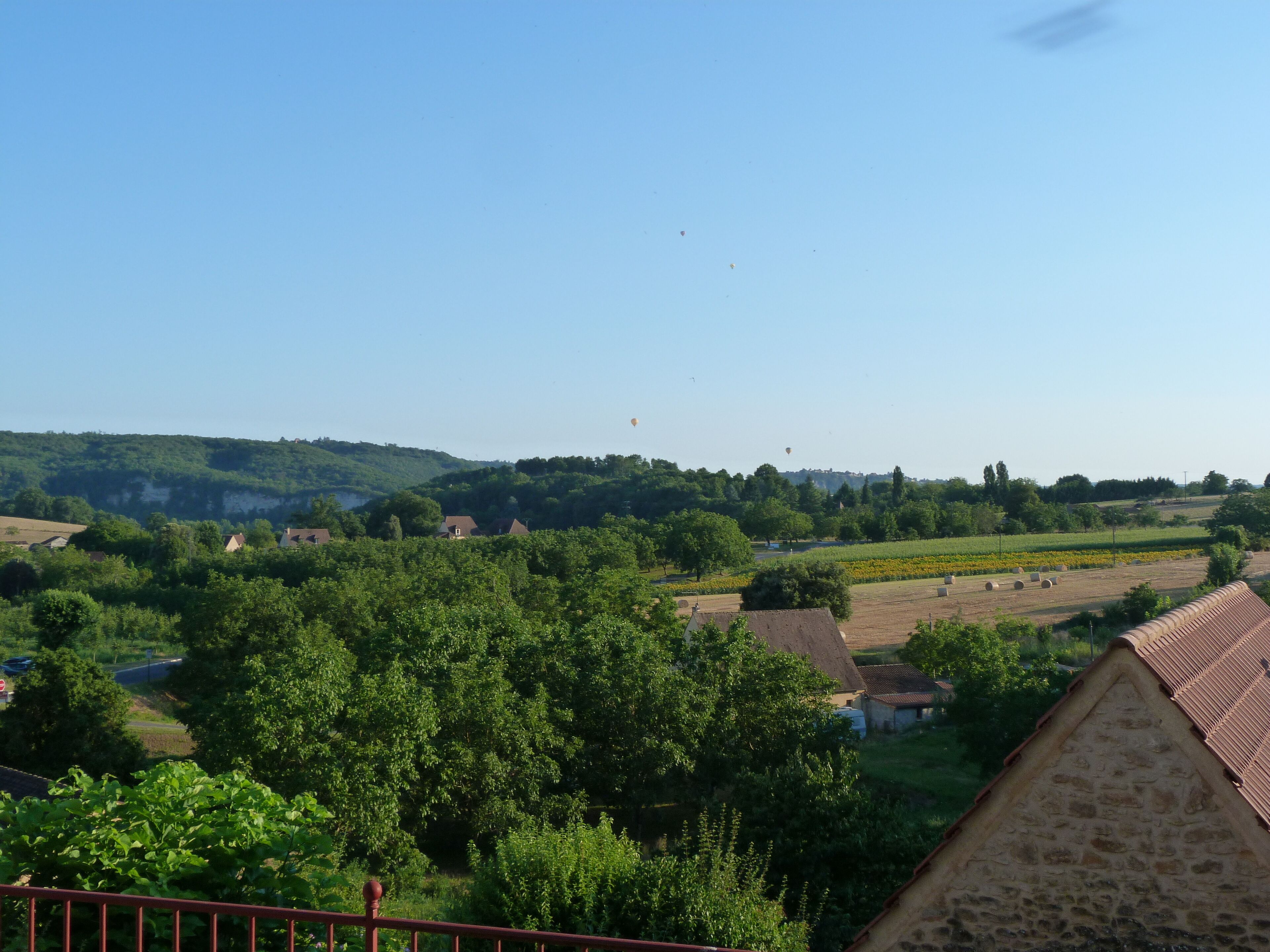 Blick von der Unterkunft
