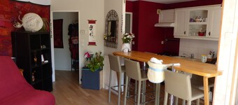 Vast T2 60m² duplex. Near ferry terminal, beach and Conleau PIBS