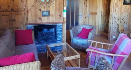 Chalet all in wood, nature, crazy charm, 1.5 km from Crans Montana.