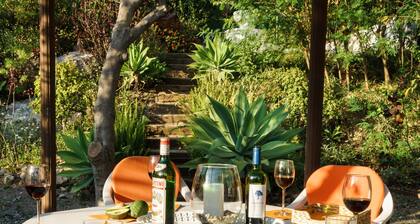 Andalusian house at Malaga, terrace, garden, pool, BBQ