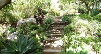 Andalusian house at Malaga, terrace, garden, pool, BBQ