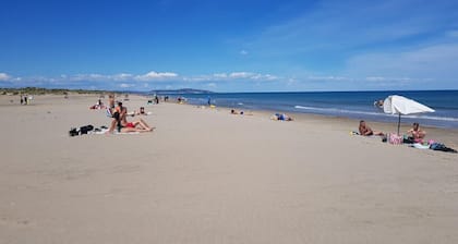 En el corazón de un viñedo, bonita casa de campo con el mar y con vistas al lago Thau