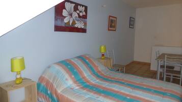 1 chambre, bureau, fer et planche à repasser, Wi-Fi