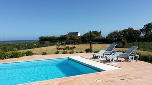 Opvarmet pool, liggestole