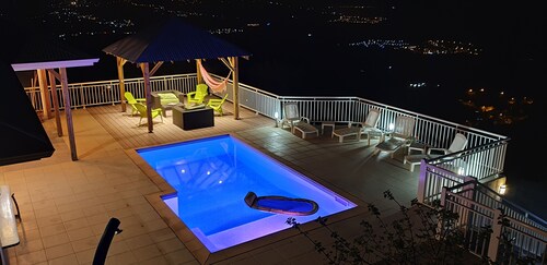 Entre Mer et Ciel F4 pour Famille ou Couples avec Piscine au Diamant