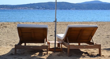 ALL INCLUSIVE Golf St. Tropez SUPER MEERBLICK moderner STRAND in 300 m Garage WIFI