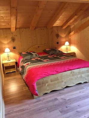 3 bedrooms, iron/ironing board, free WiFi, bed sheets - Chalet de charme grand confort SPA (Samoëns)