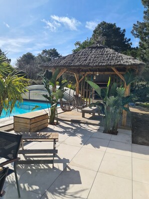 A heated pool