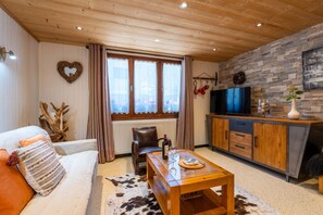 Televisor, llibres, biblioteca musical i estèreo