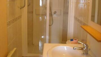 Shower, hair dryer