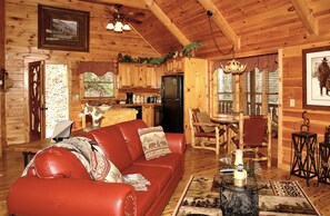 Smart TV, chimenea y reproductor de DVD 