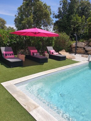 A heated pool