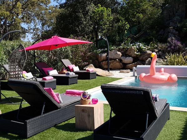 A heated pool