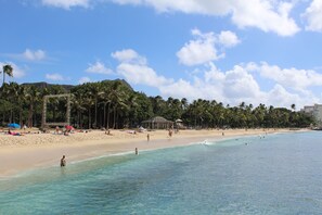 Sun-loungers, beach towels