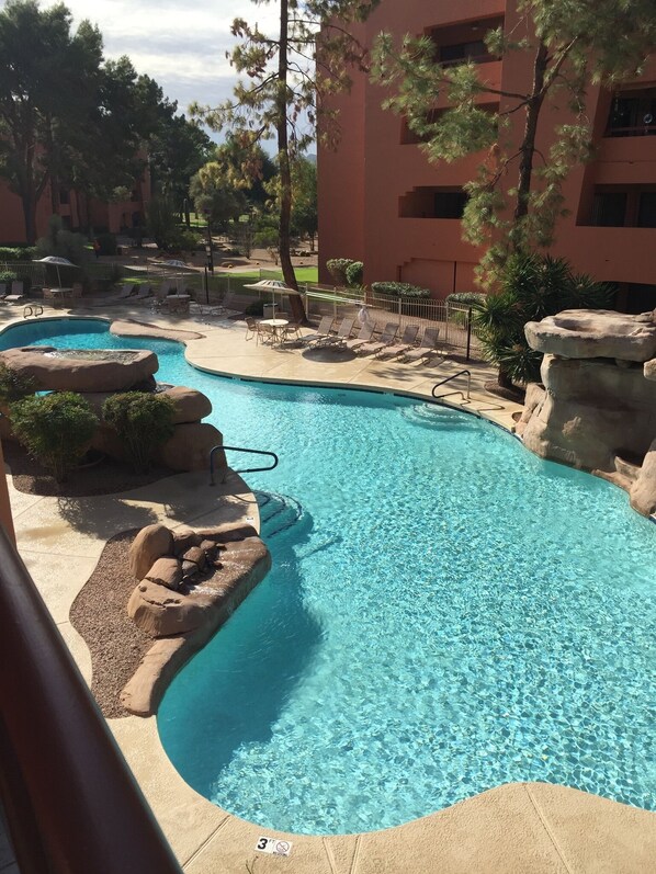 Outdoor pool, a heated pool - Special April 10th-May 10th 2026 4th Floor Views of Pool 5, Golf Course & Mtns (Phoenix)