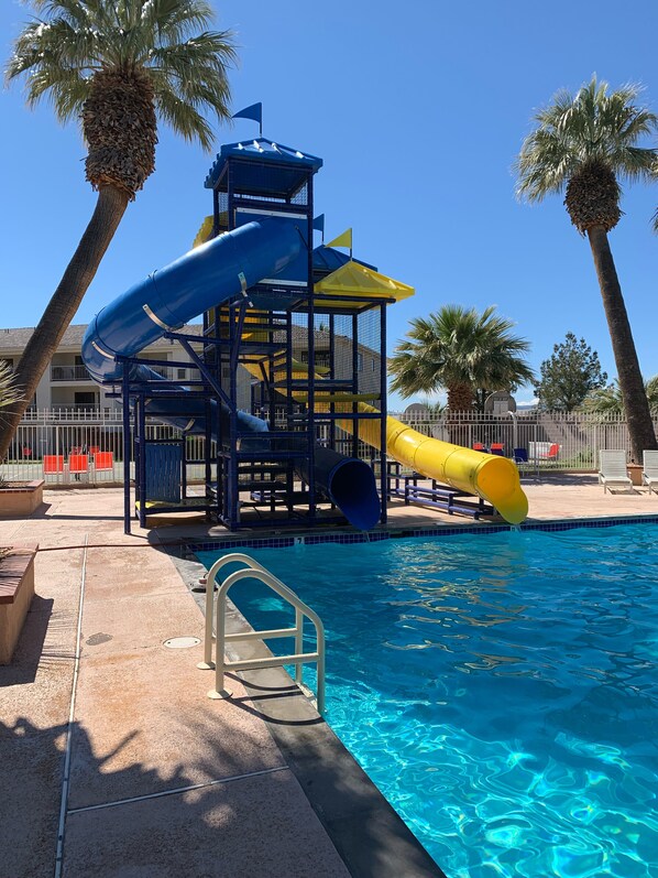 Indoor pool, outdoor pool