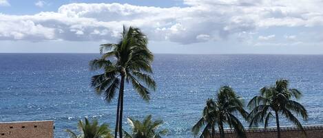 Vue depuis lâhĂ©bergement