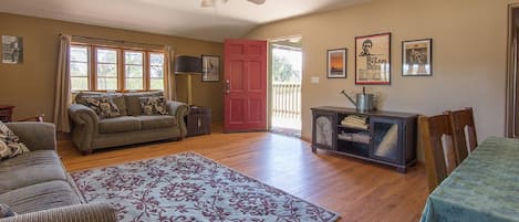 Una Smart TV, una chimenea, videojuegos, libros