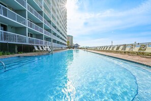 Indoor pool, a heated pool - Fully Remodeled Beach Condo, Right On The White Sands, Unobstructed Ocean Views (Destin)