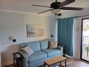 TV connectée, lecteur de DVD, livres, vidéothèque