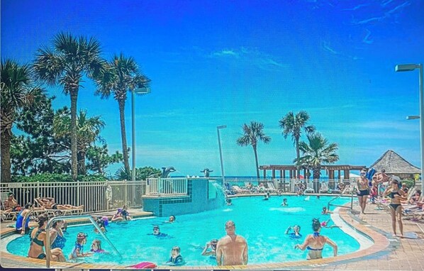 Indoor pool, outdoor pool