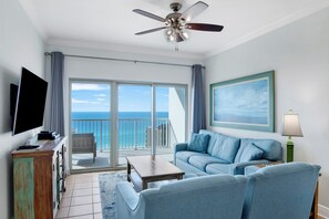 Smart TV, DVD player, books, music library