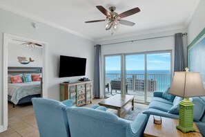 Smart TV, DVD player, books, music library