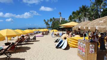 Am Strand, LiegestĂŒhle, StrandtĂŒcher