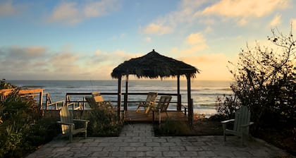 Aislado Tiki Beach House - Diversión en la playa, surfear, meditar, pescar, jugar o simplemente relajarse