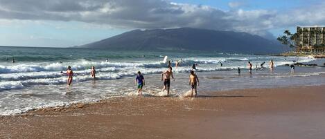 In Strandnähe, Liegestühle, Strandtücher