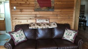 Smart TV, fireplace, DVD player, books