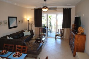 Smart TV, foosball, books