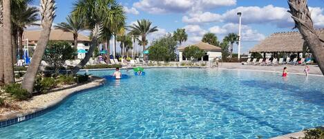 A heated pool