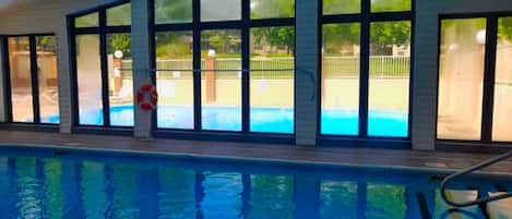 Indoor pool, outdoor pool