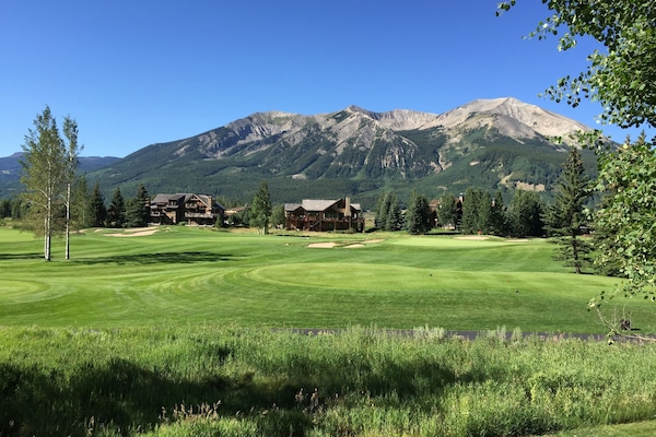 Balcony View of Golf Course and Mt. Whetstone