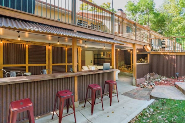 Outdoor bar and 420 smoking area