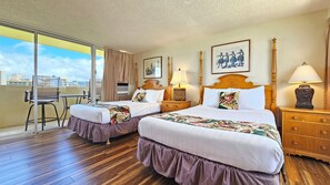 1 slaapkamer, een bureau, een strijkplank/strijkijzer, gratis wifi