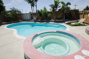 A heated pool