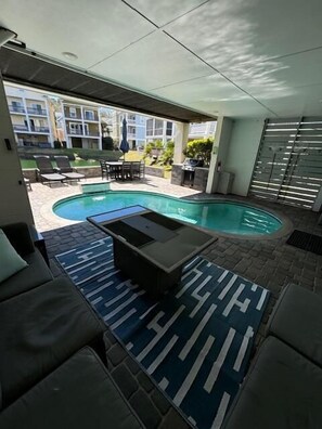A heated pool