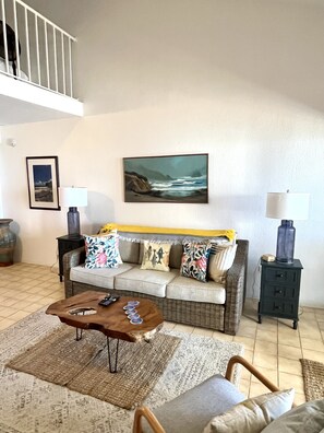 Smart TV, DVD player, books, video library