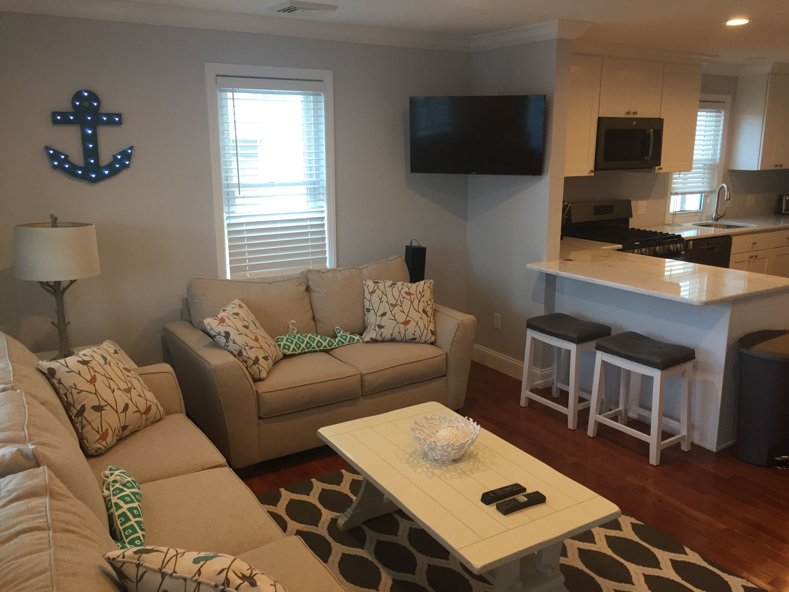 Televisión, reproductor de DVD y estéreo 