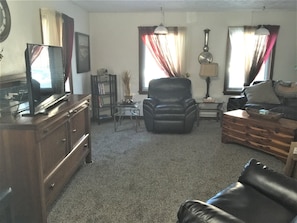 TV, fireplace, DVD player, books - Main Floor 2 bedroom, 1 bath, Easy Walk to Mayo Clinic, trails, parks, shopping (Rochester)