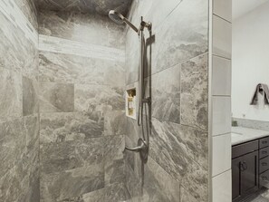 Hair dryer, towels