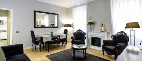 TV connectée, cheminée