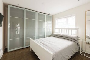 1 bedroom, iron/ironing board, bed sheets