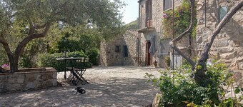 Casa del Vento in San Cono, ancient stone dwelling among olive trees
