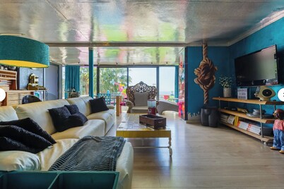 Spectacular sea and mountain views in a house designed by an artist