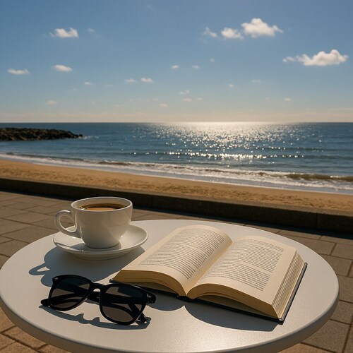 Maison propre et confortable à 50m de la plage. Parking gratuit et WIFI. Dort jusqu'à 6.