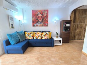 Smart TV, DVD player, books