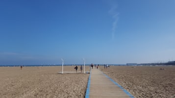 Vlak bij het strand